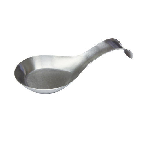 TableCraft Products HB1 Single Spoon Rest, Stainless Steel, 8 x 3.8 x 1.6''