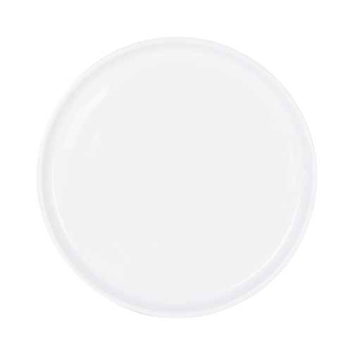 G.E.T. Enterprises  B190106-W  Elite Global Solutions Melamine 10-5/8'' Round Plate, 7/8''H, Monet, White