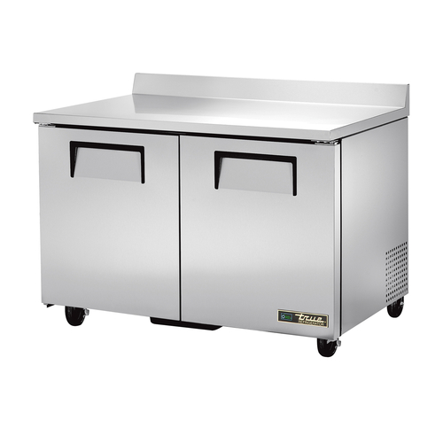 True Mfg. - General Foodservice TWT-48-HC Work Top/Back Splash Refrigerated Counter, 48.38''W, 2 Door, 115v