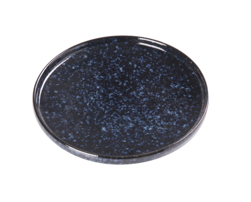 Yanco  BL-208  Blue Star Plate, 8-1/4'' dia., upright edge, porcelain