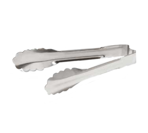 Vollrath  4780610  Utility Tongs, 6'', scalloped teeth, springless, stainless steel
