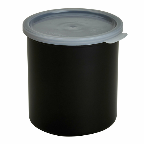 Cambro CP27110 Crock, 2.7 qt., round, polyethylene with lid, black