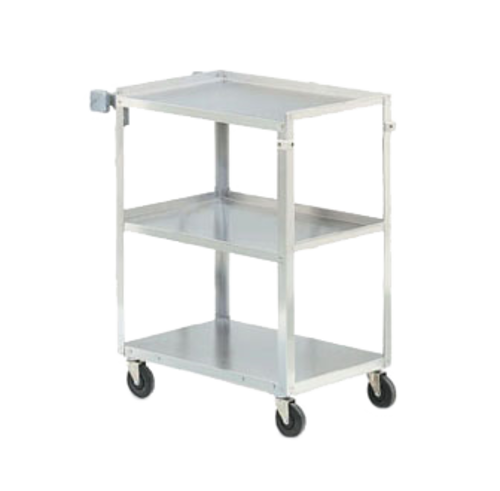 Vollrath 97121 Utility Cart, Stainless, 3-Shelf Truck, 30-7/8''L x 17-3/4''W x 33-3/4''H