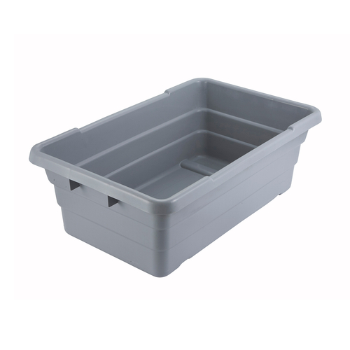 Winco  PL-8  Lug Box, Nesting, 24'' x 15'' x 8'', Gray