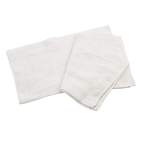 Winco  BTW-30  Cotton Bar Towel, 16'' x 19'', White