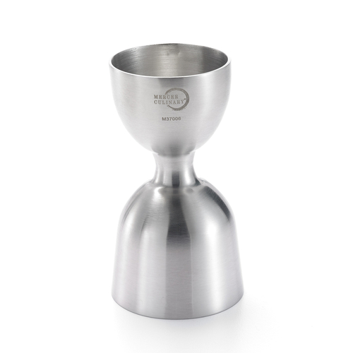 Mercer Tool M37006 1 x 2 oz. Heavy-Duty Straight Rim Bell Jigger, Stainless Steel