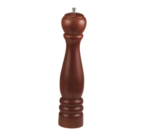 TableCraft Products  PM1912  12'' Wood Pepper Mill, Mahogany Finish
