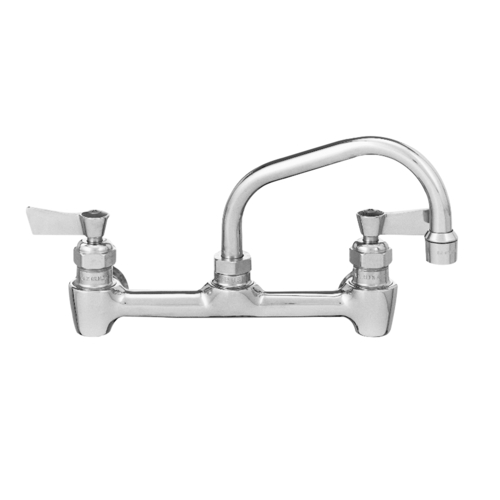 Fisher  13290  Faucet, wall/backsplash mount, 8'' centers, 10'' swing spout