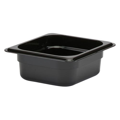 Cambro 62CW110 Camwear Food Pan, 1.1 qt., 2-1/2'' deep, 1/6 size, polycarbonate, black