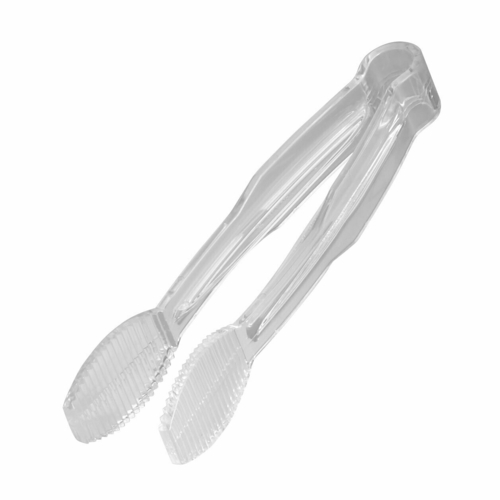 Cambro TG6135 Lugano Tongs, 6'', flat grip, clear