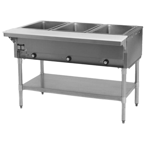 Eagle Group  DHT3-120  Hot Food/Steam Table, electric, open base, 48''W, 3 dry wells, 120v