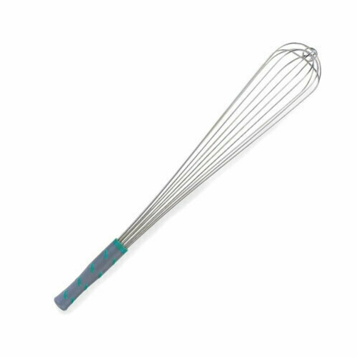Vollrath 47096 French Whip, 22'' long, one-piece, aqua nylon handle