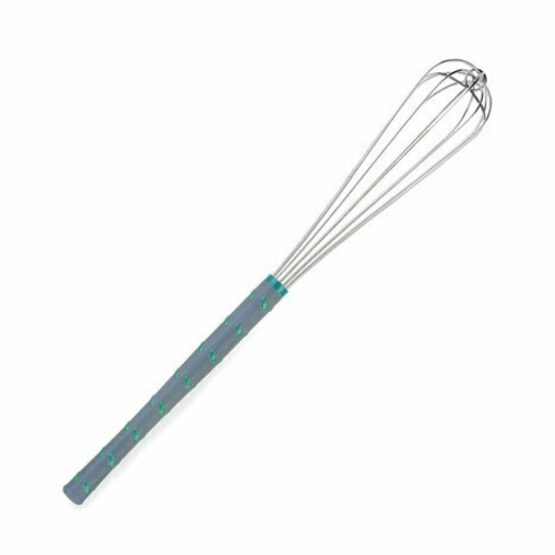 Vollrath 47097 French Whip, 24'' long, one-piece, aqua nylon handle