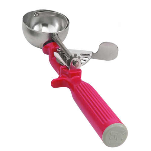 Vollrath 47145 Disher, round bowl, size 24, 1-1/3 oz., 1-7/8'' bowl, red handle