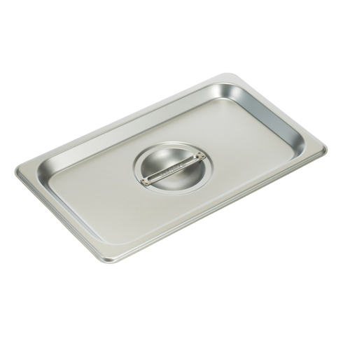 Winco SPSCQ S/S Steam Pan Cover, 1/4 Size, Solid