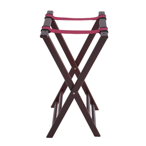 Winco  TR-34W  Folding Tray Stand, 32''H, Mahogany