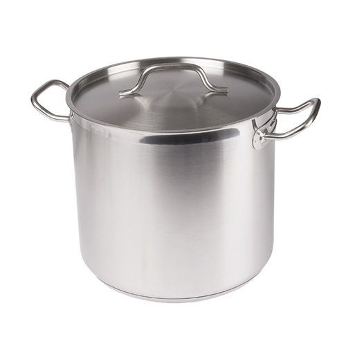 Winco  SST-16  16qt S/S Stock Pot w/Cover, Induction-Ready