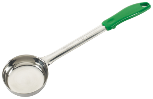 Winco  FPS-4  4oz, Ladle, One-piece, Green, S/S