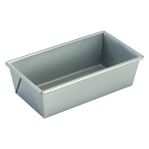 Winco  HLP-84  Loaf Pan, 1 Lb, 8-1/2''x4-1/2''x2-3/4''H,  0.6mm, Silicon Glaze, Aluminized Steel