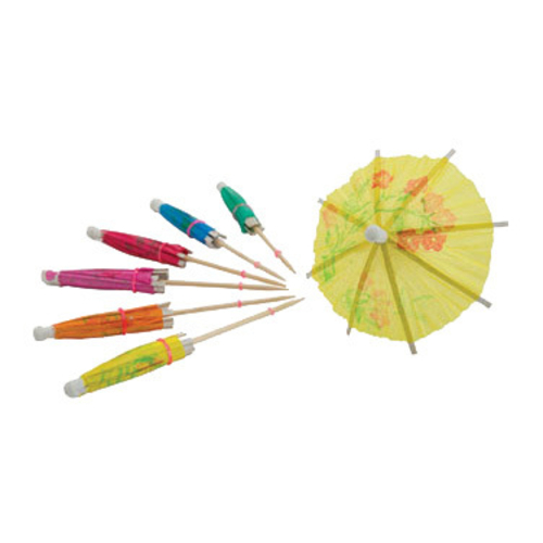 Winco  PK-P4  Decorative Picks, Umbrella, 144pcs/bag