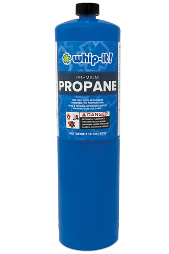 United Brands PP-PREM-14 Whip-It! Propane Gas, 14.1oz tanks, case of 12
