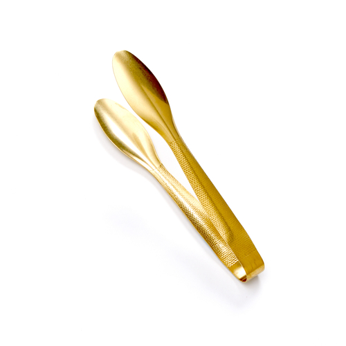 American Metalcraft  GVHT1  SERVING TONGS, VINTAGE GOLD, HAMMERED, 9'' L country of origin-INDIA
