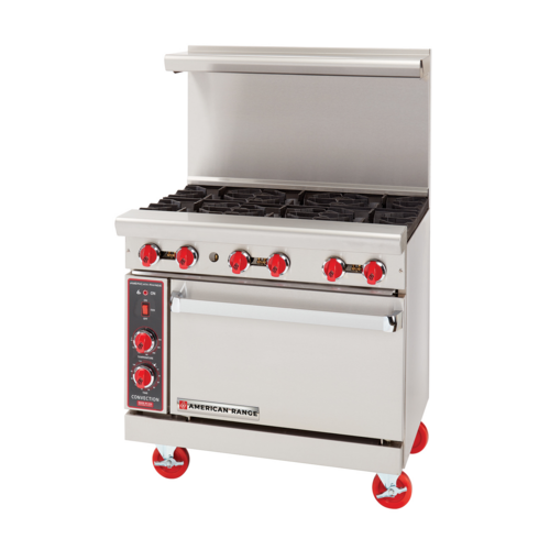 American Range AR-6-C Range, natural gas, 36'' wide, convection oven