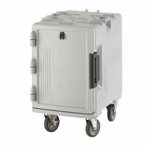 Cambro UPCS400480 S-Series Ultra Pan Carrier, front loading, polyurethane insulation, holds food pans, speckled gray - Image 2