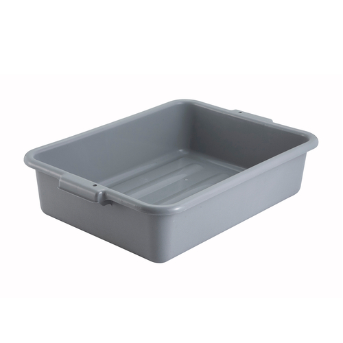 Winco  PL-5G  5'' Dish Box, Standard Weight, Gray