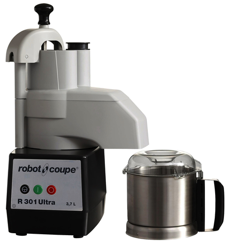 Robot Coupe R301U Combination Food Processor, 3.7 liter stainless steel bowl, continuous feed kit, 1-1/2HP, 120v