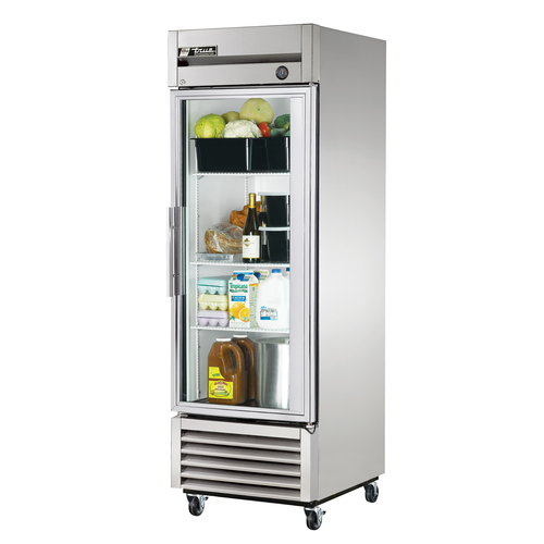 True Mfg. - General Foodservice  T-23G-HC~FGD01  One Section Glass Doors Reach-in Refrigerator, 27''W, 115v