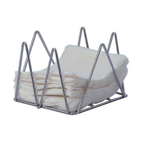 G.E.T. Enterprises WIRNPK-5 5'' Chrome Plated Wire Napkin Holder, 5'' tall