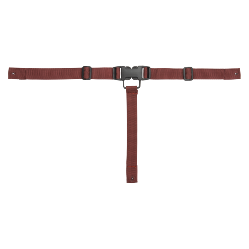 Winco  CHH-4  High Chair Straps, Includes: 2 Pc Seat Belts & 1 Pc Center Strap, Garnet