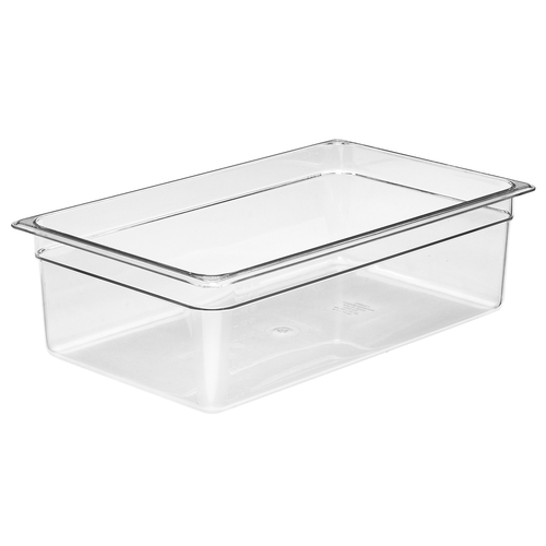 Cambro  16CW135  Camwear Food Pan, 20.6 qt., 6'' deep, full size, polycarbonate, clear