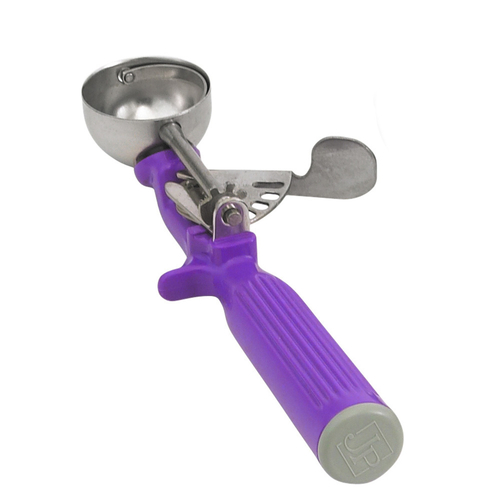 Vollrath  47147  Disher, round bowl, size 40, 3/4 oz., 1-9/16'' bowl, orchid handle