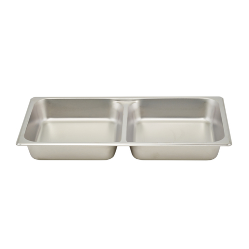 Winco  SPFD2  Divided Food Pan, Full-size, 2-1/2'', S/S