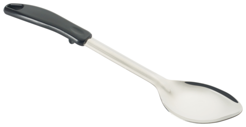 Winco  BHOP-13  13'' Solid Basting Spoon, Stop Hook Bakelite Hdl, S/S