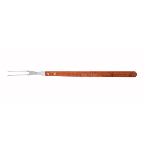 Winco KPF-210 21'' Pot Fork, Wooden Hdl