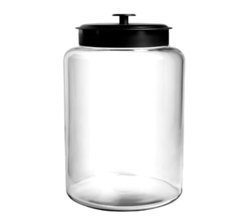 Anchor Hocking Foodservice 88908AHG17 Montana Jar w/ Black Cover 2.5 Gal