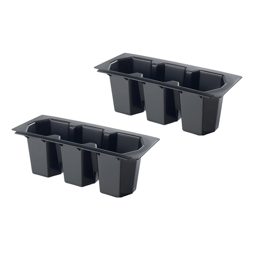 Krowne Metal  30-502  Three Compartment Bottle Wells for Ice Bins, ABS plastic