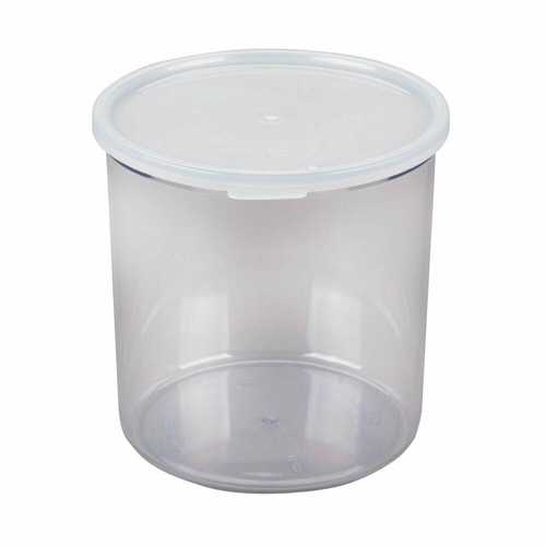 Cambro  CCP27152  Crock, 2.7 qt., round, with polyethylene lid, polycarbonate, clear