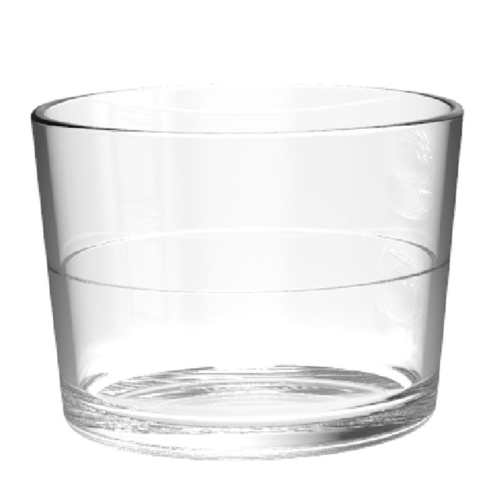 Drinique CAR-NT-CLR-24 Cartel Neat Glass 8 oz. - CLEAR, (H 2-7/16'', T 3-3/8'', D 3-3/8'', B 2-7/8'')