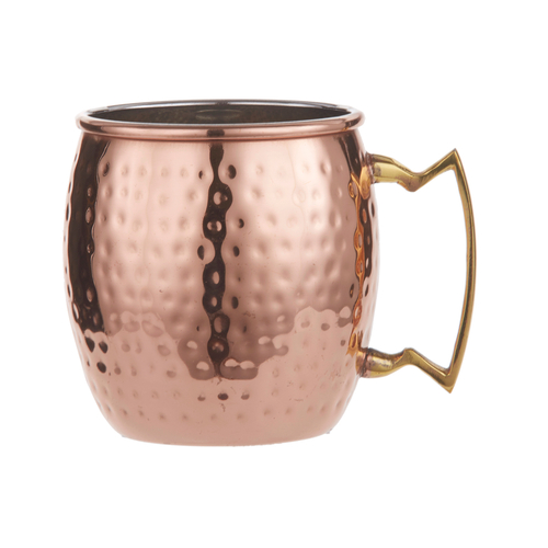 American Metalcraft  CM16H  MOSCOW MULE MUG, HAMMERED, COPPER/BRASS, 16 OZ. country of origin-India
