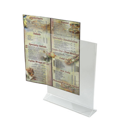 Winco  ATCH-811  Acrylic Table Sign Holder, 8'' x 11''