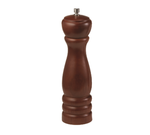 TableCraft Products  PM1908  8'' Wood Pepper Mill, Mahogany Finish