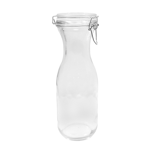 TableCraft Products  RGC34  Resealable Glass Carafe, Silicone Seal, 1 Liter / 33.8 oz