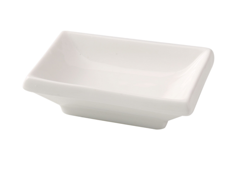 Yanco  FU-4046  Fuji Sauce Dish, 2-1/2''W x 3-3/4''D, 1.5 oz, china, bone white