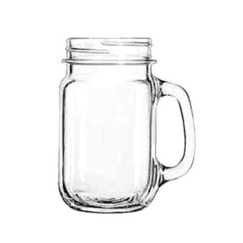 Libbey Glass  97084  DRINKING JAR W/HANDLE 16 OZ