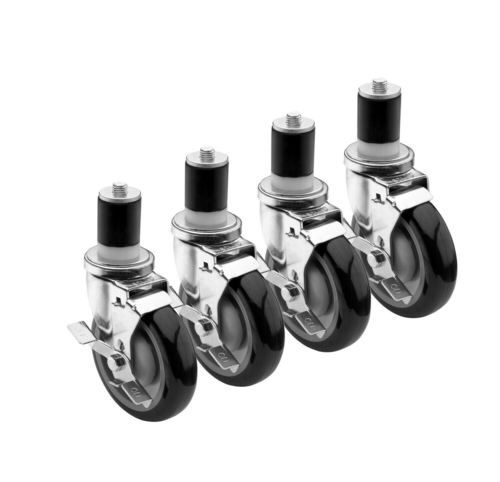 Krowne Metal 28-125S Stem Caster, 1-5/8'', 3'' diameter, raises equipment height 4''