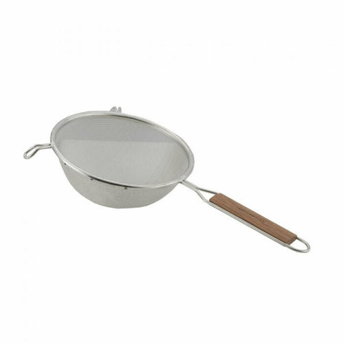 Libertyware  WHSSM6  Strainer, 6'', stainless steel, medium single mesh, wood handle